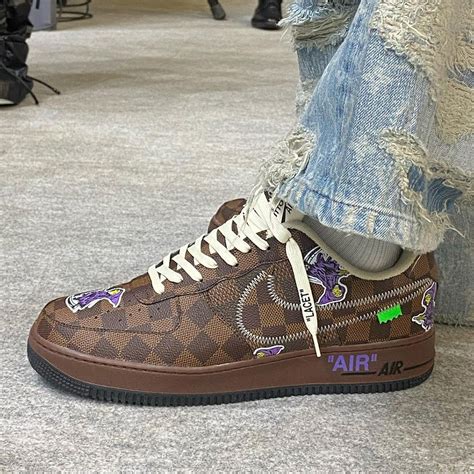 louis vuitton nike air force 1 release date|nike louis vuitton air force 1 mid virgil abloh shoes.